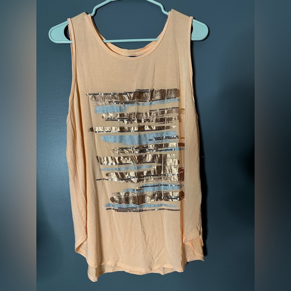 Graphic Sequin Blouse